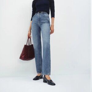 Reformation Cynthia High Rise Straight Jeans Blue Denim Jeans 27